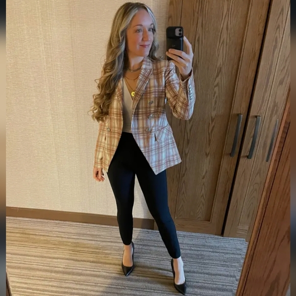 NEW NWT Veronica Beard 0 Miller COTTON plaid Dickey jacket blazer - Picture 3 of 15